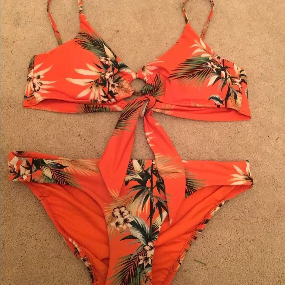 Seafolly Ocean Alley Bikini Set in Tangelo